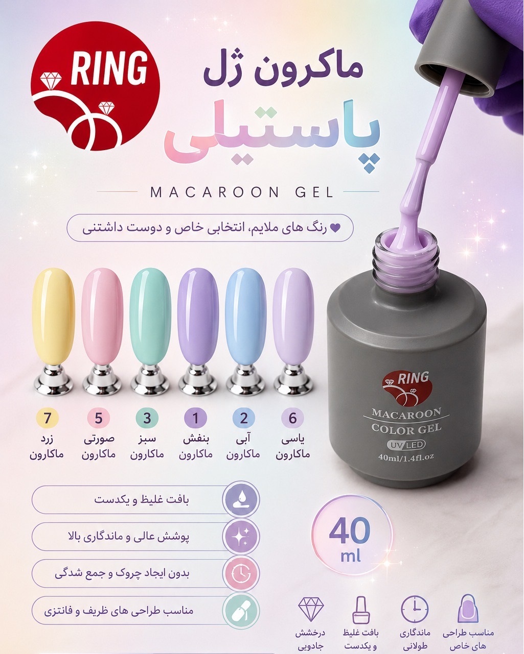 ماکرون ژل پاستیلی 03 Ring